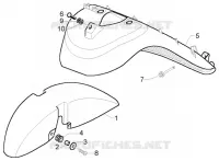 Wheel compartment-mudguard