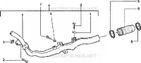 Belt cooling tube-intake tube