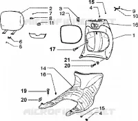 Front glove compartment-rubber mat