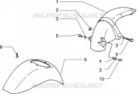 Front and rear mudguard