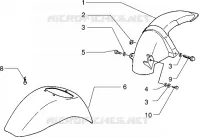 Front and rear mudguard