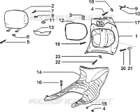 Front glove compartment-Footboard