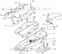 rear mudguard-undersaddle
