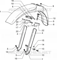 Front mudguard