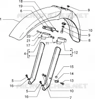 Front mudguard
