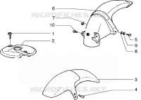 Front and rear mudguard