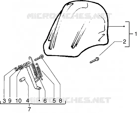 Windshield kit-Stand kit