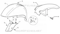Front and rear mudguard