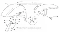 Front and rear mudguard