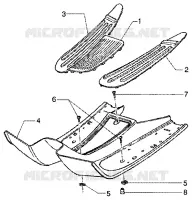 Footrest-rubber mats