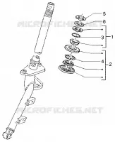 Steering bearing ball tracks