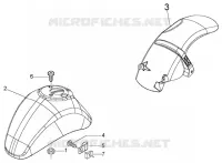 Front and rear mudguard