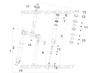 Fork/steering tube - Steering bearing unit