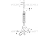 Rear suspension - Shock absorber/s