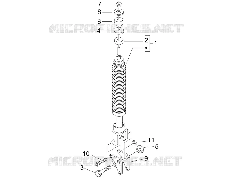 Rear suspension - Shock absorber/s