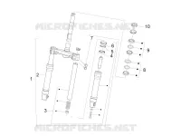 Fork/steering tube - Steering bearing unit