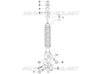 Rear suspension - Shock absorber/s