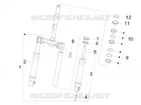 Fork/steering tube - Steering bearing unit
