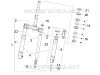 Fork/steering tube - Steering bearing unit