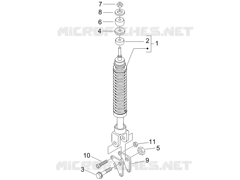 Rear suspension - Shock absorber/s