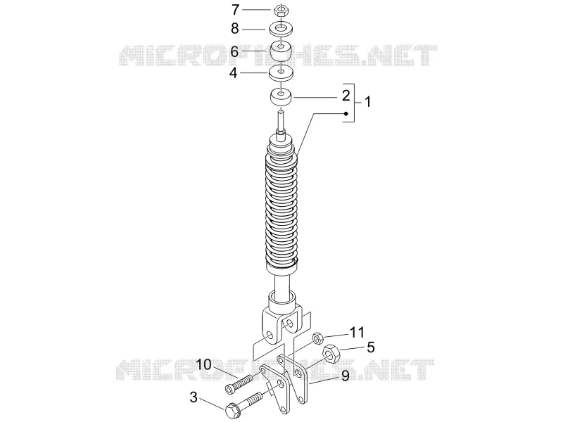 Rear suspension - Shock absorber/s