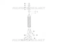Rear suspension - Shock absorber/s