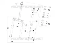 Fork/steering tube - Steering bearing unit