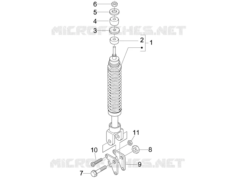 Rear suspension - Shock absorber/s