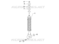 Rear suspension - Shock absorber/s