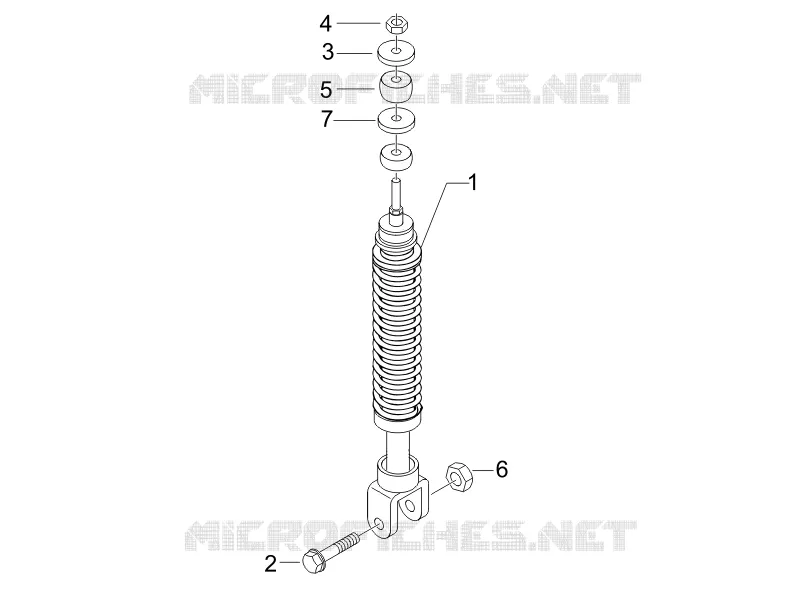 Rear suspension - Shock absorber/s