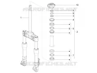 Fork/steering tube - Steering bearing unit