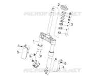 Fork/steering tube - Steering bearing unit