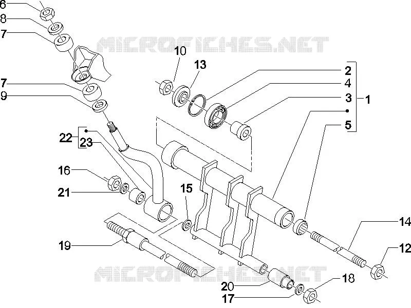 Swinging arm