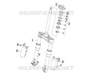 Fork/steering tube - Steering bearing unit