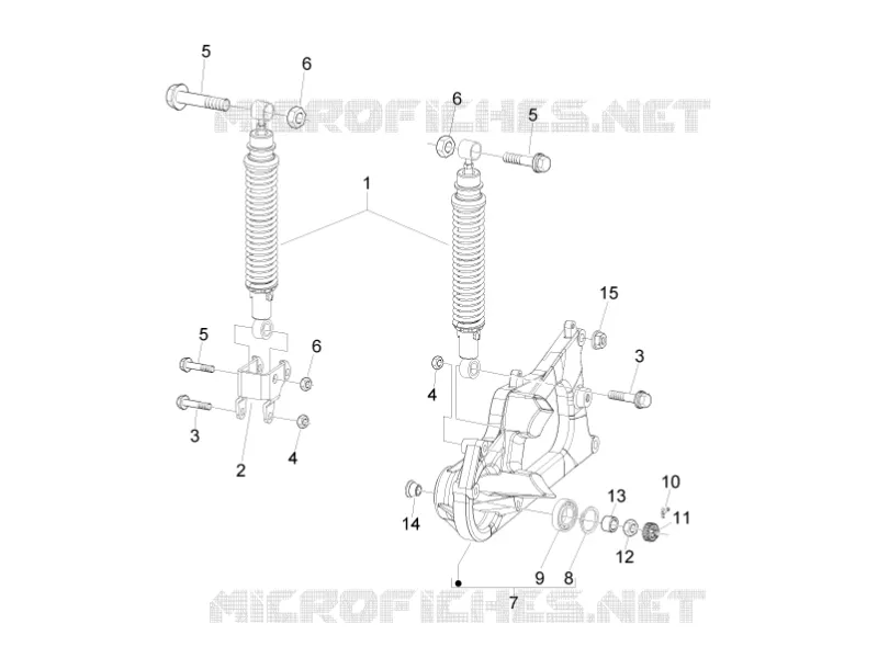 Rear suspension - Shock absorber/s