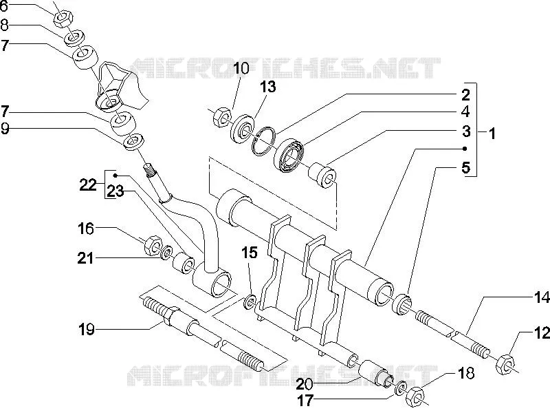 Swinging arm