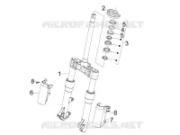 Fork/steering tube - Steering bearing unit