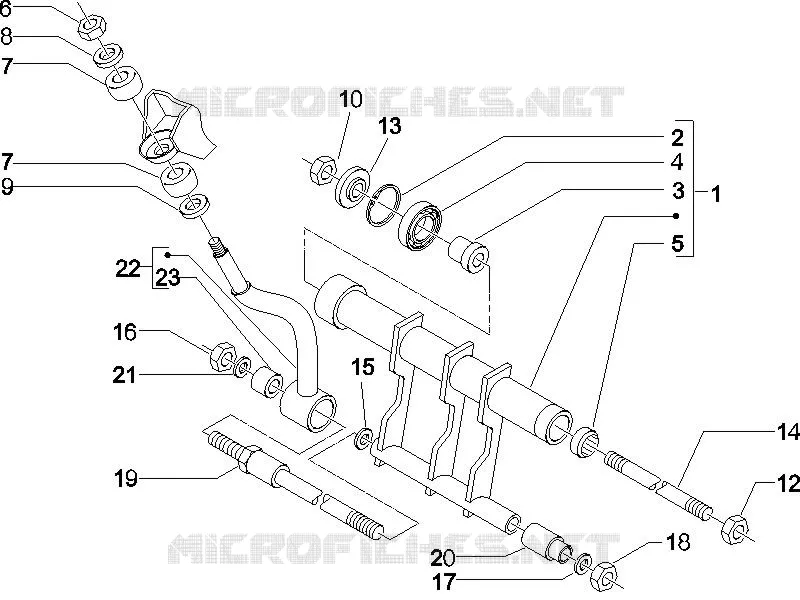 Swinging arm