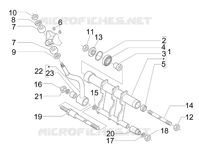 Swinging arm