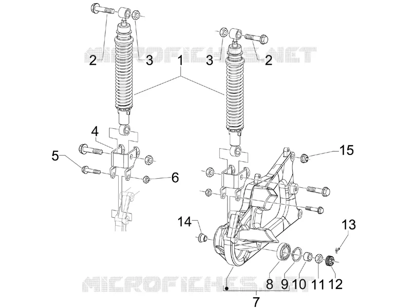Rear suspension - Shock absorber/s