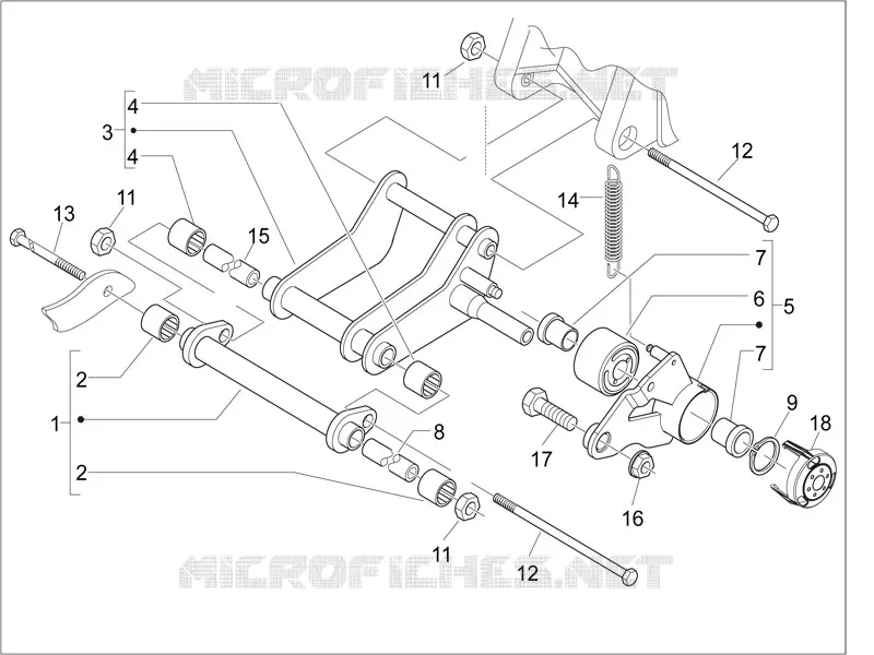 Swinging arm