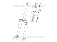 Fork/steering tube - Steering bearing unit