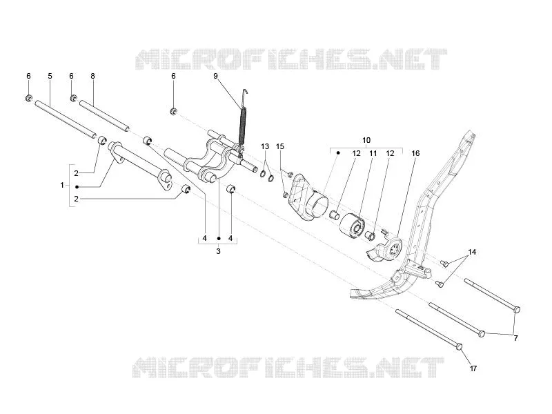 Swinging arm
