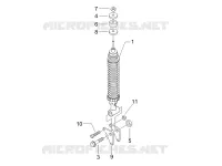 Rear suspension - Shock absorber/s