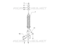 Rear suspension - Shock absorber/s