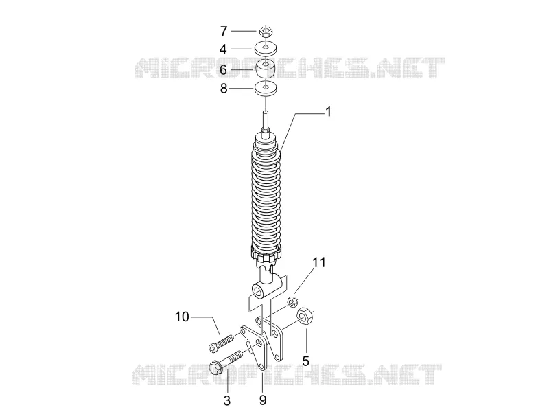 Rear suspension - Shock absorber/s