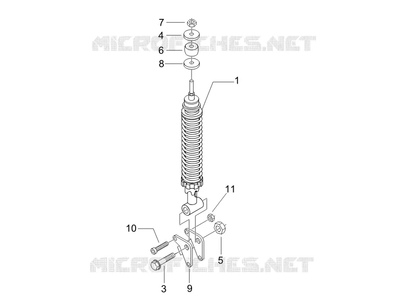 Rear suspension - Shock absorber/s
