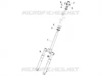 Fork/steering tube - Steering bearing unit