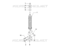 Rear suspension - Shock absorber/s