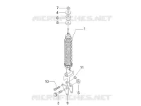 Rear suspension - Shock absorber/s